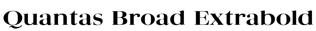 Quantas Broad Extrabold
