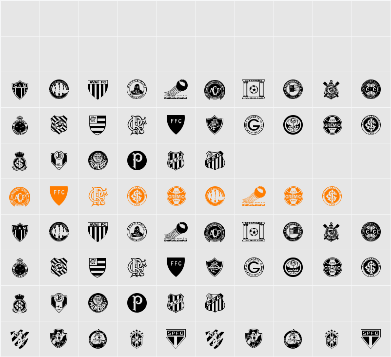 Brasileirão Character Map