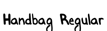 Handbag Regular Font Image