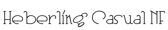 Heberling Casual NF Font Image