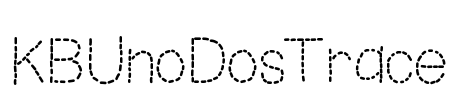 KBUnoDosTrace Font Image