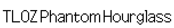 TLOZ Phantom Hourglass Font Image