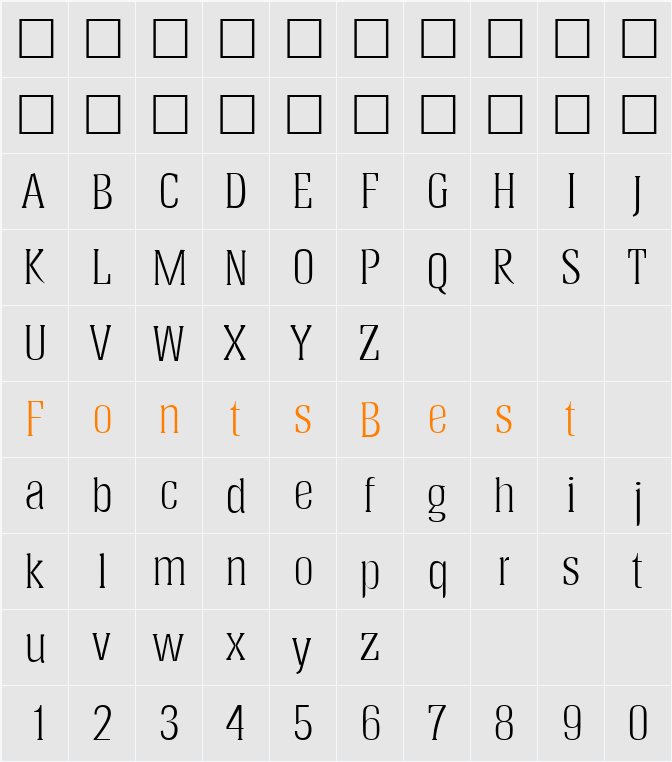 HeliumLH Character Map