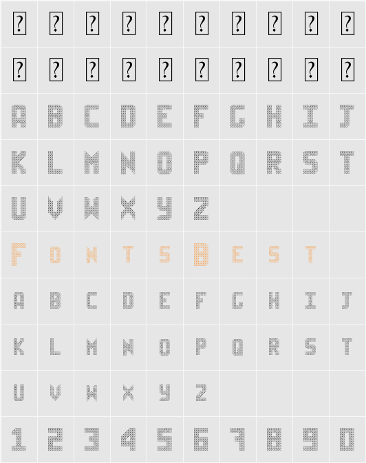 Sheff Character Map