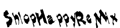 ShlopHappyReMix Font Image