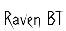 Raven BT Font Image