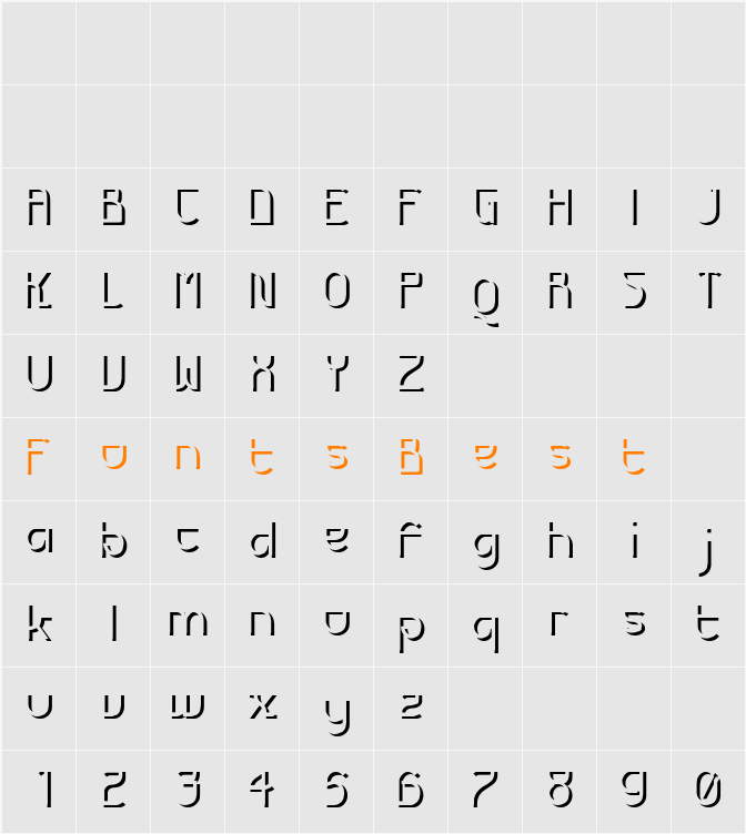 Futurex Embossed Character Map