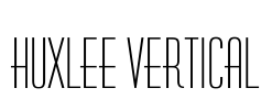 Huxlee Vertical Font Image
