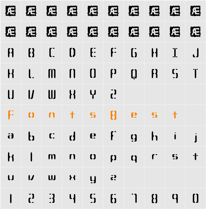 Compliant Confuse 3s BRK Character Map