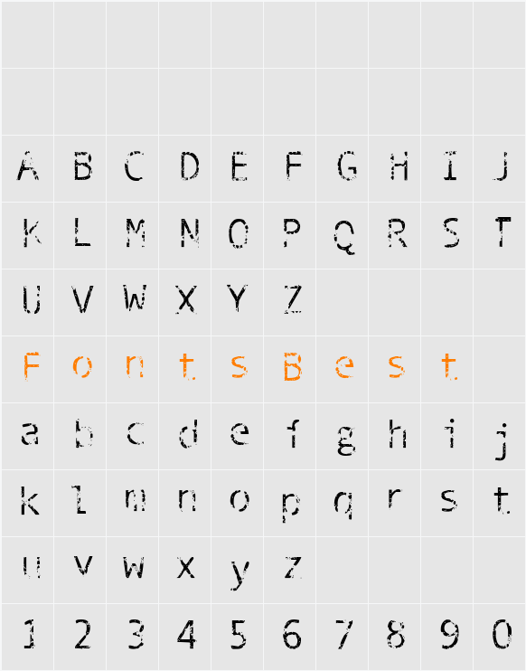 Phantomime Character Map