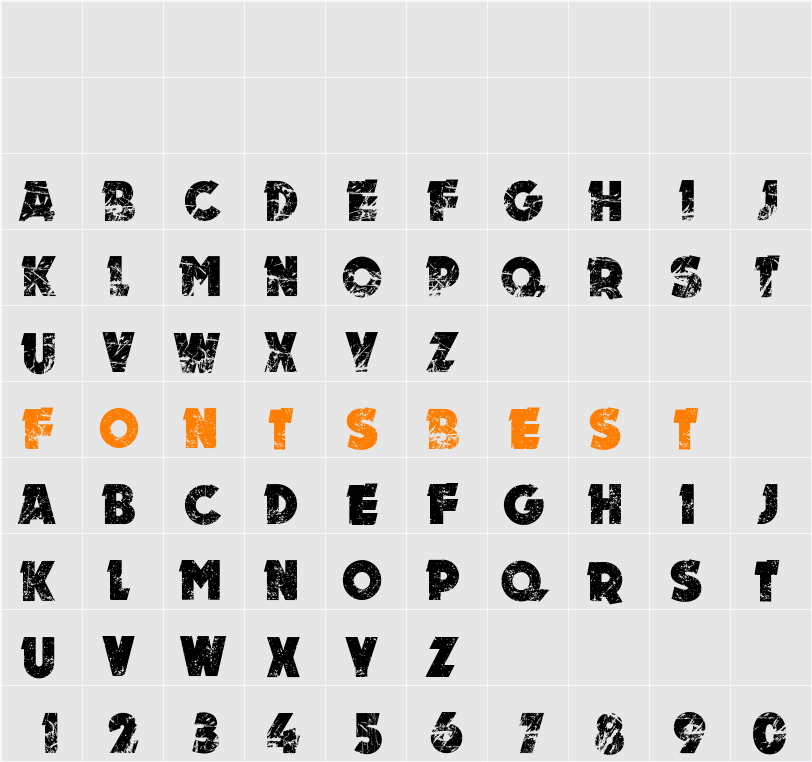 MOTOR Character Map