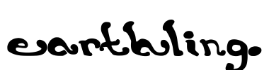 earthling. Font Image
