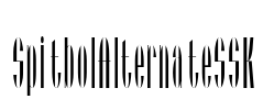 SpitbolAlternateSSK Font Image
