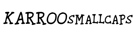 KARROOsmallcaps Font Image