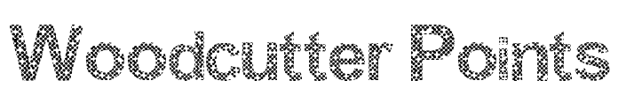 Woodcutter Points Font Image