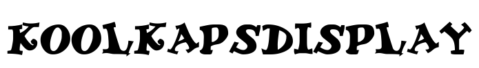 KoolKapsDisplay Font Image