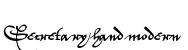 Secretary hand modern