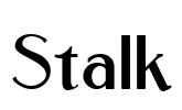 Stalk Font Image
