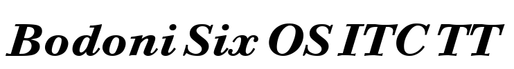 Bodoni Six OS ITC TT Font Image