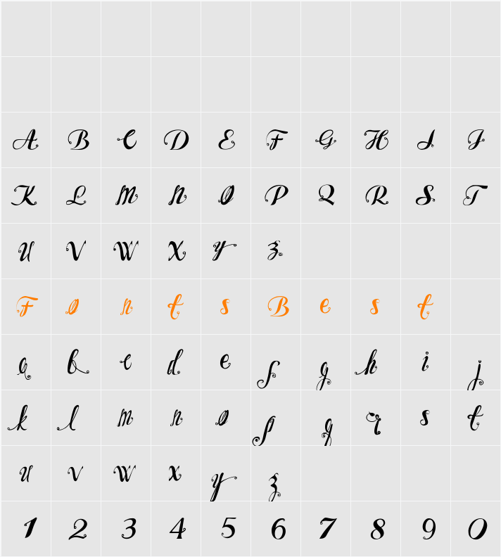 OZH  Character Map