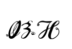 OZH  Font Image