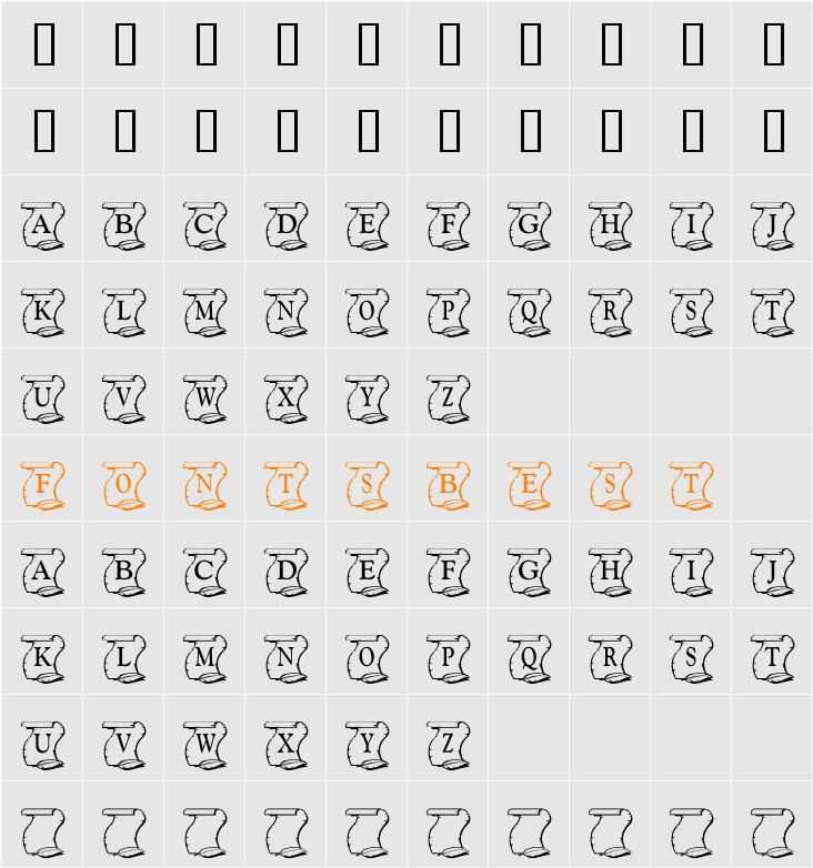 KR Declaration Character Map