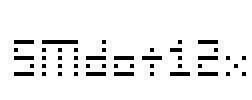 SMdot12x Font Image