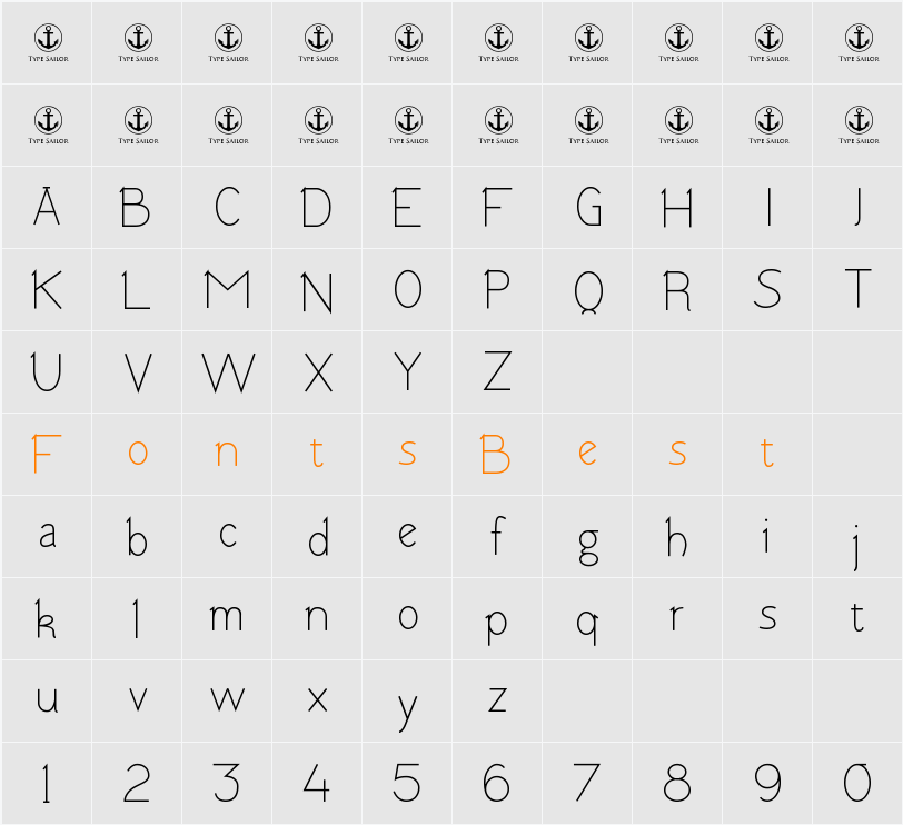 Tomsk Character Map