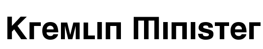 Kremlin Minister Font Image