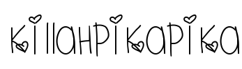 KillahPikaPika Font Image