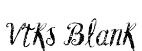 Vtks Blank Font Image