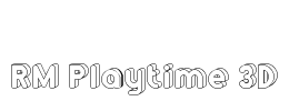 RM Playtime 3D Font Image