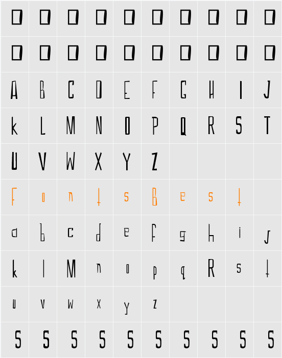 Bonsol Character Map