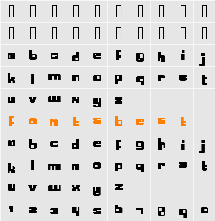 LexiGirl Character Map