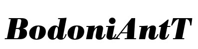 BodoniAntT Font Image