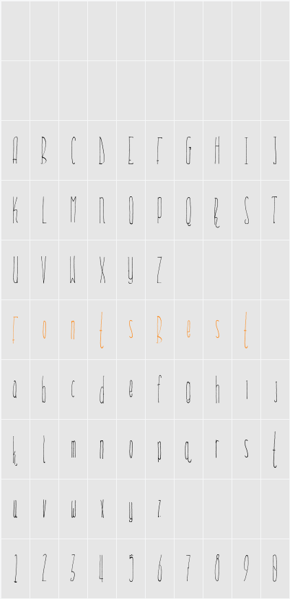 Everglow Character Map
