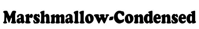 Marshmallow-Condensed Font Image