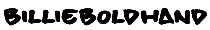 billieBoldHand Font Image