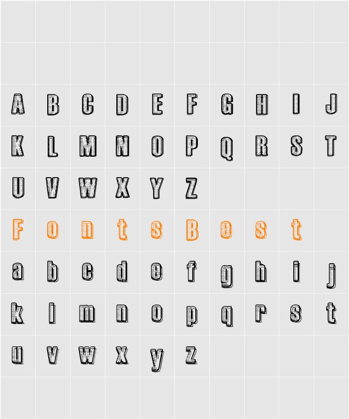 RvD_PRINTPLATE Character Map