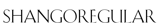 ShangoRegular Font Image