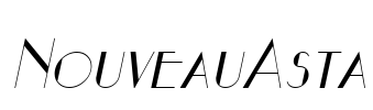 NouveauAsta Font Image