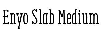 Enyo Slab Medium Font Image