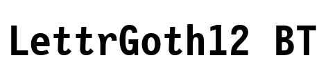 LettrGoth12 BT