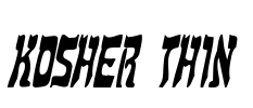 Kosher Thin Font Image