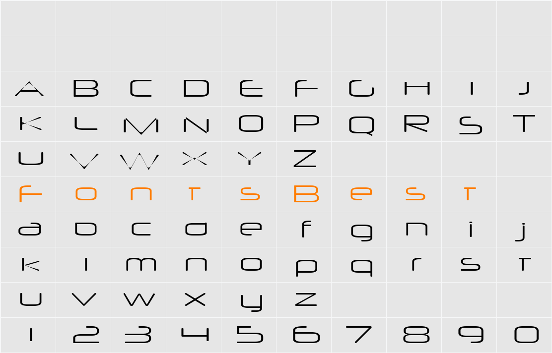Neuropol X Xp Lite Character Map