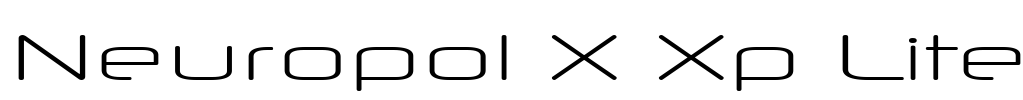 Neuropol X Xp Lite Font Image