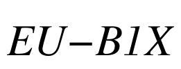 EU-B1X Font Image