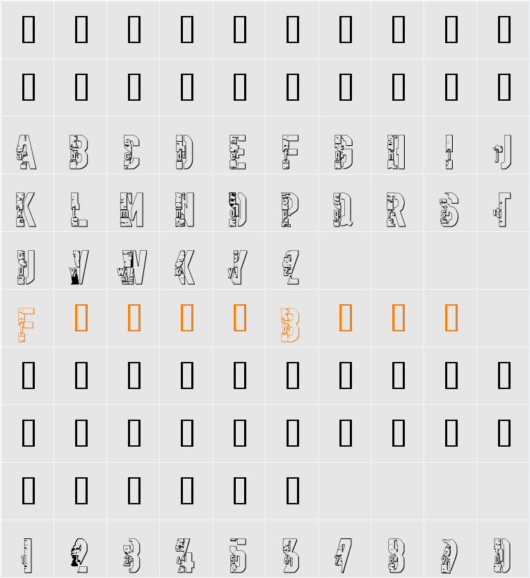 dampwalze  Character Map