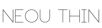 Neou Thin Font Image