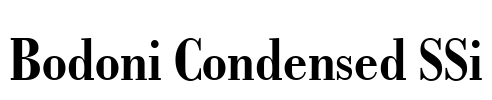 Bodoni Condensed SSi
